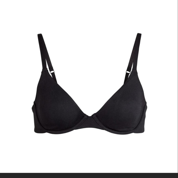 Skims Fits Everybody Underwire Bra Onyx black 46dd nwt - Picture 1 of 5